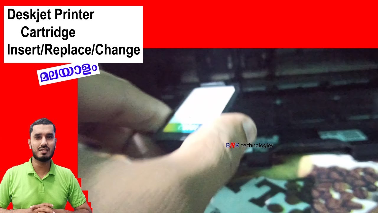 Canon Pixima E470 Cartridge Insert/Replace/Change ll മലയാളം YouTube