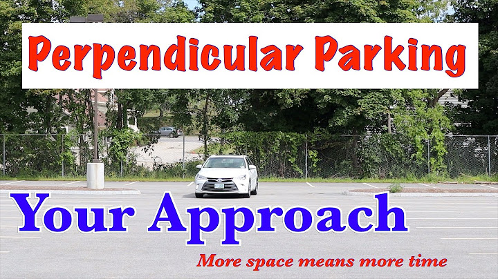 How is perpendicular parking similar to making a right turn?