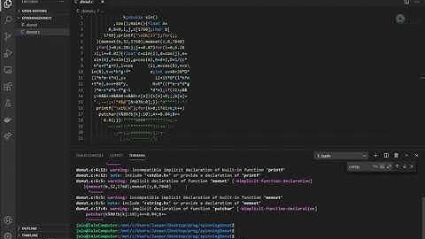 Donut shaped C-Code that produces spinning Donut (not my creation)