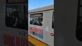 TransLink Millenium Line 2001 Bombardier ART Mark II (205-206) leaving Lougheed Station