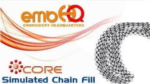 Simulated Chain Stitch