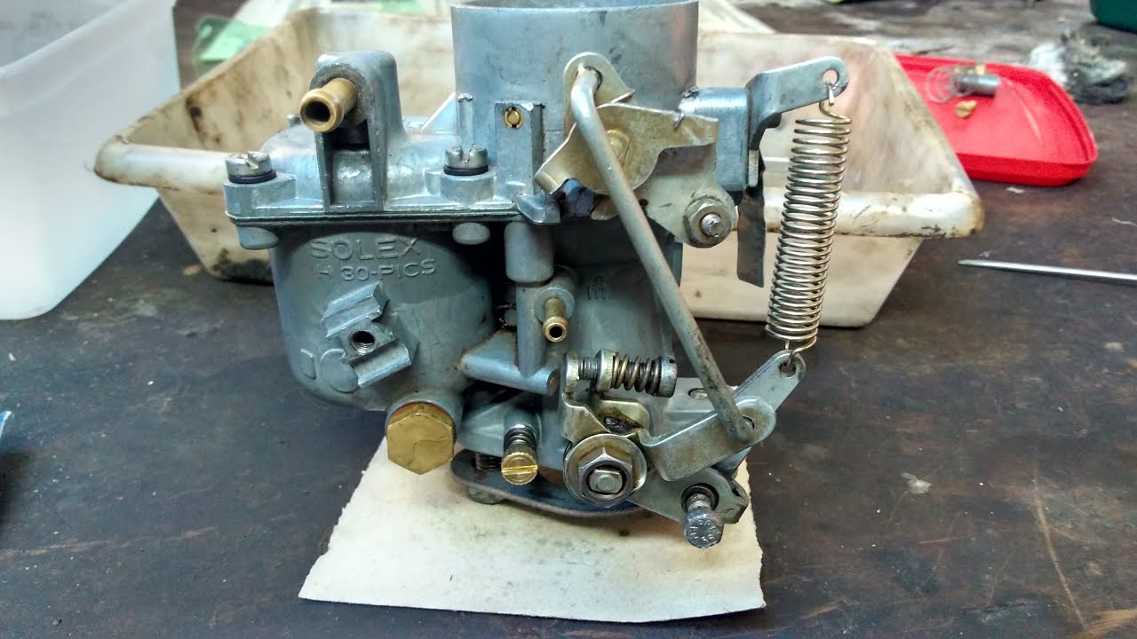 Carburador de fusca com esferas do injetor trancadas - completo