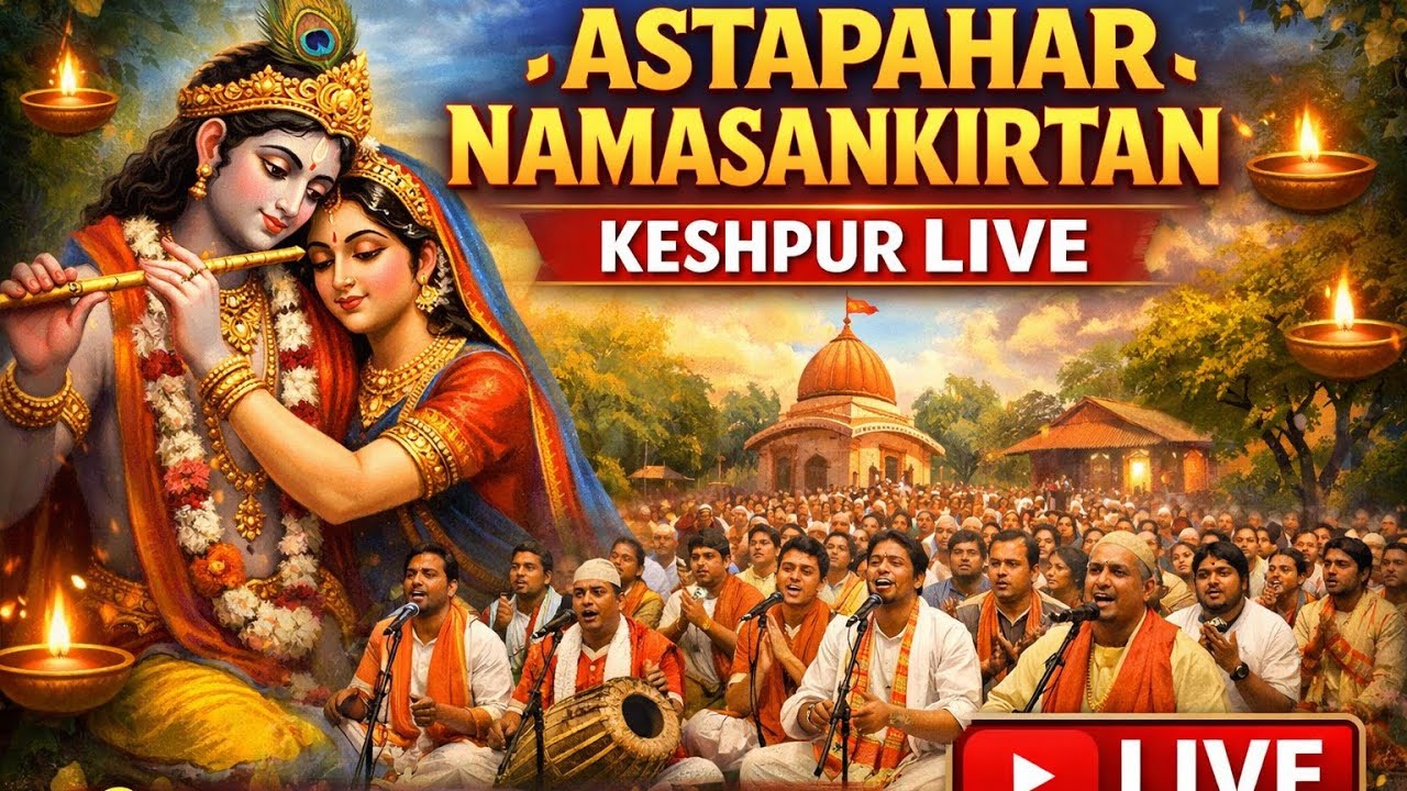 🔴 LIVE | Astapahar Namasankirtan Keshpur | 8 Hours Non-Stop Harinam Sankirtan