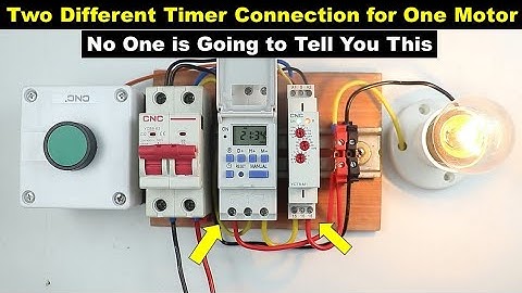 Two Different Type of Timer Connection for only One Motor @TheElectricalGuy