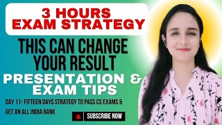 3-Hour Exam Strategy That Can Change Your Result Completely🤩✅| Presentation Tips ✨