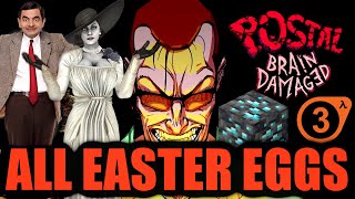 POSTAL: Brain Damaged All Easter Eggs (Minecraft, Mr Bean, Sims, Half Life 3 and more)