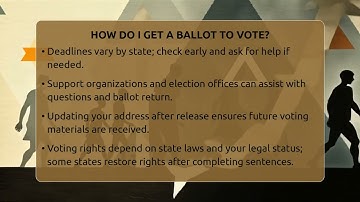 How Do I Get A Ballot To Vote? - Second Chance Journey