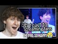 THEY'RE SO HAPPY! (BTS' Reaction to Screaming Fans | Reaction/Review)