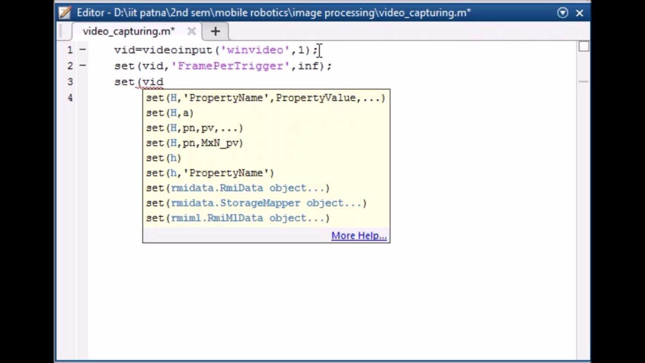 Ep 1. Video input using Matlab - YouTube