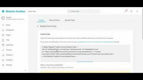 Embed A Forum Into Your uCoz Website