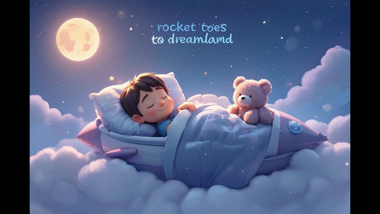 Rocket Toes to Dreamland 🌙✨ | Toddler Bedtime Lullaby | Calming Sleep Song for Kids