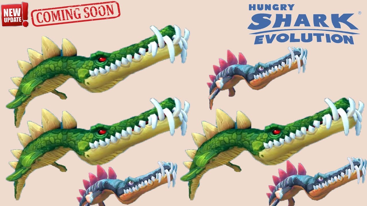 Hungry Shark Evolution - ALL SHARKS UNLOCKED & SKINS | Android Gameplay ...