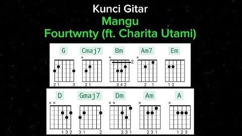 Kunci Gitar MANGU-Fourtwnty (ft. Charita Utami)