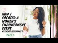 How I started a women’s empowerment event without resources? Part 1