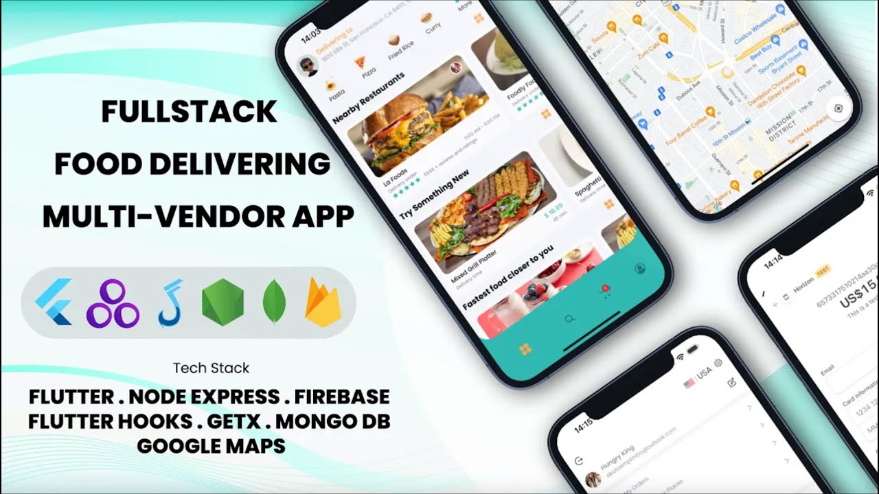 Flutter Multi Vendor Food App | Client App | Restaurant App | Delivery ...