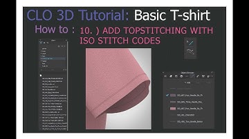 CLO 3D Tutorial 10 - Basic Boxy Tee - Adding Topstitching to the T-shirt