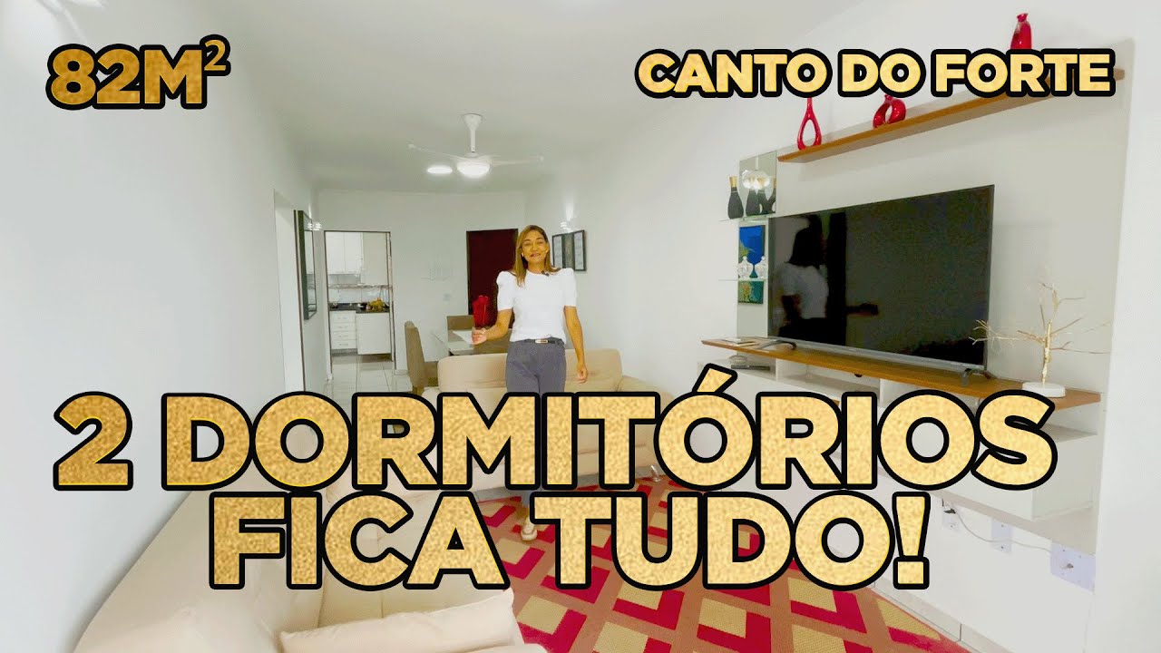 APARTAMENTO PORTEIRA FECHADA DE 2 DORMITÓRIOS À VENDA COM VISTA MAR NO CANTO DO FORTE | PG | SP