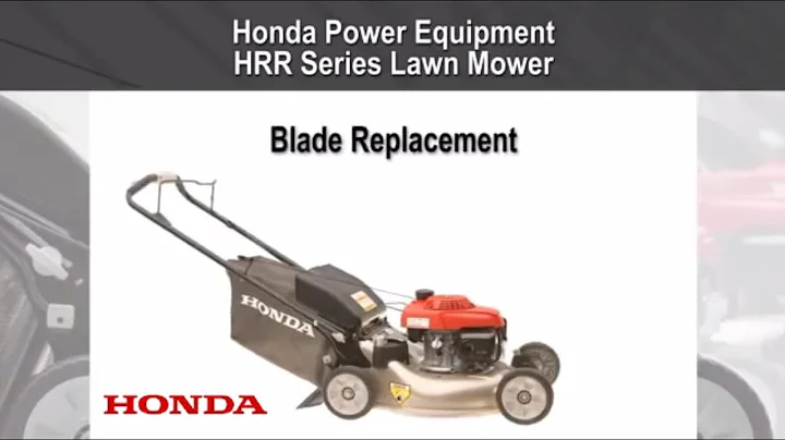 HRR216 Lawn Mower Blade Replacement