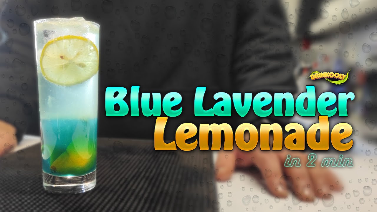 💜 amazing blue mocktail you have to test: home made blue lavender lemonade with barista secrets