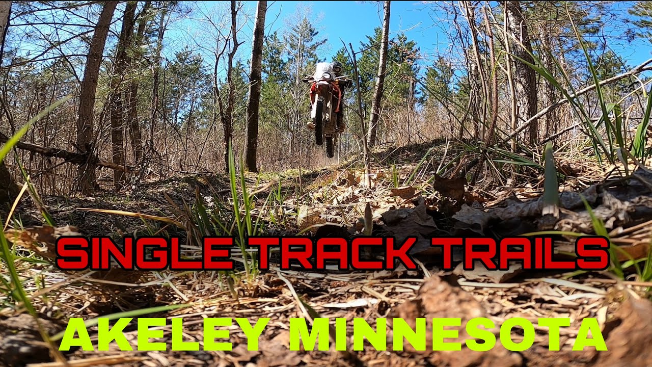 CRF 250L RALLY ON SINGLE TRACK TRAILS IN AKELEY MINNESOTA YouTube