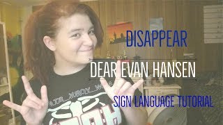 Disappear - Dear Evan Hansen Tutorial