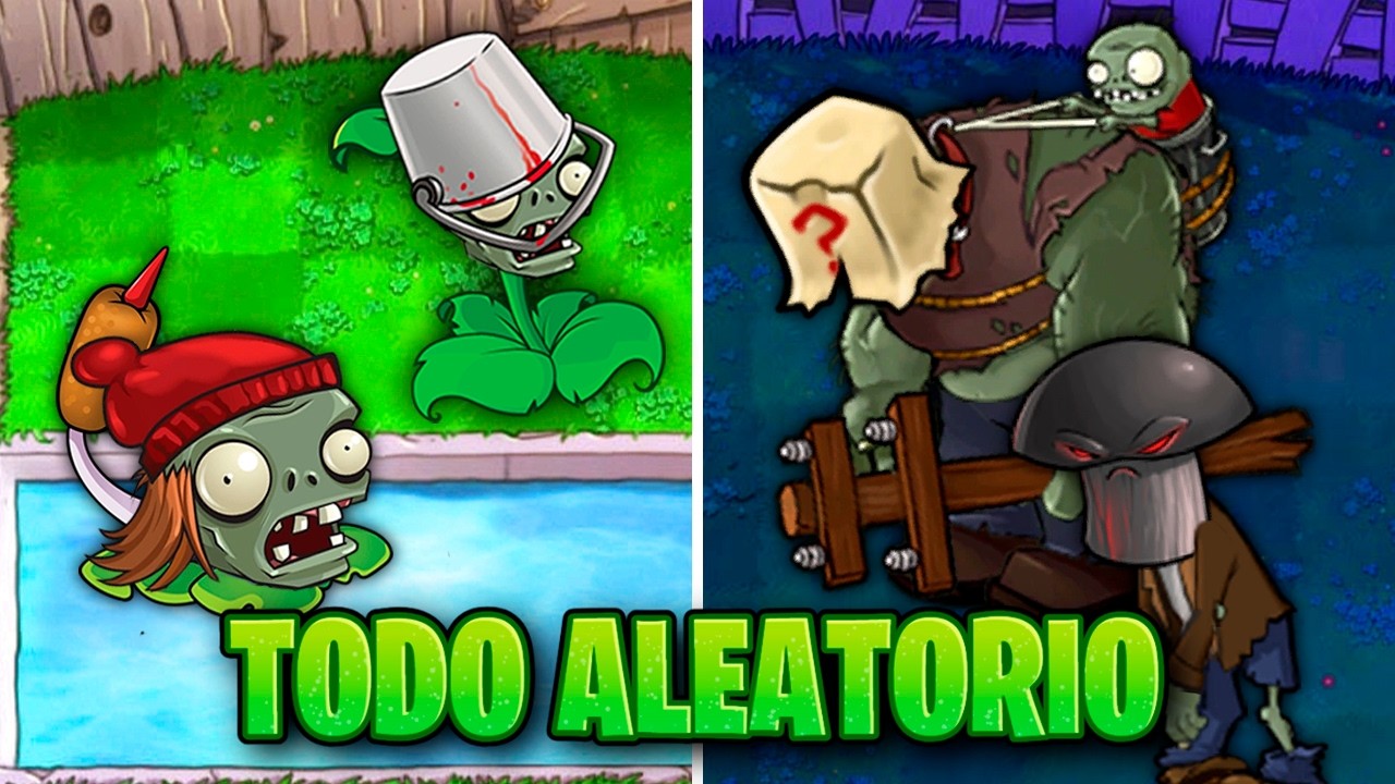 El mod más CAÓTICO de PvZ... TODO es ALEATORIO 🤯