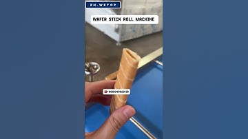 Automatic Wafer Stick Roll Machine Performance Testing #waferstick #eggrollmachine