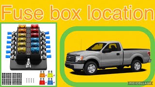 Fuse box location on a 2012 Ford F-150