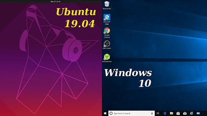 Ubuntu 19.04 Install To Separate Partition Alongside Windows 10