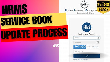 SERVICE BOOK UPDATE FULL PROCESS (HRMS ODISHA) HD