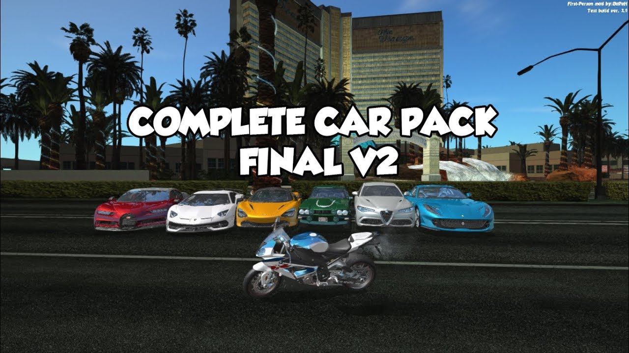 Complete CarPack Final V2 AD IVF GTA SA 1080p YouTube