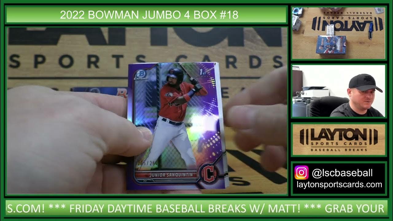KHALIL ATOMIC & LOTS OF COLOR! Bowman Baseball Jumbo HTA 4 Box Break