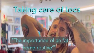 The importance of an at home routine | how to take care of your locs #loccare #locjourney