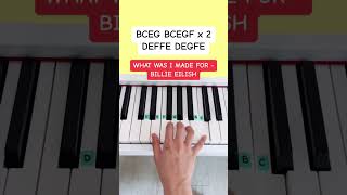 What Was I Made For - Billie Eilish (Piano Tutorial) #whatwasimadefor #barbiemovie #easypiano