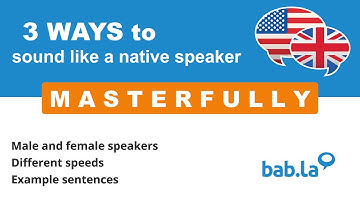 MASTERFULLY pronunciation | Improve your language with bab.la