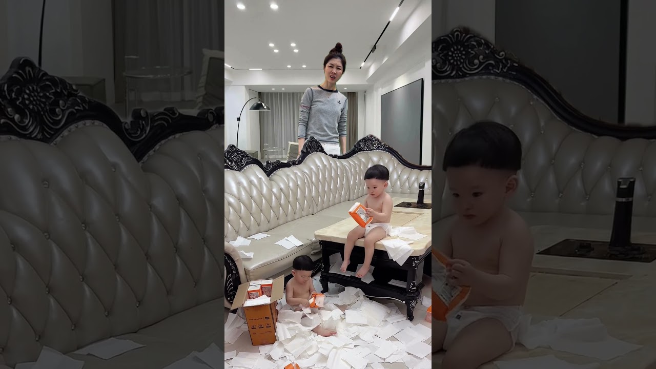 🧸😂 Funny baby enjoys carefree playtime