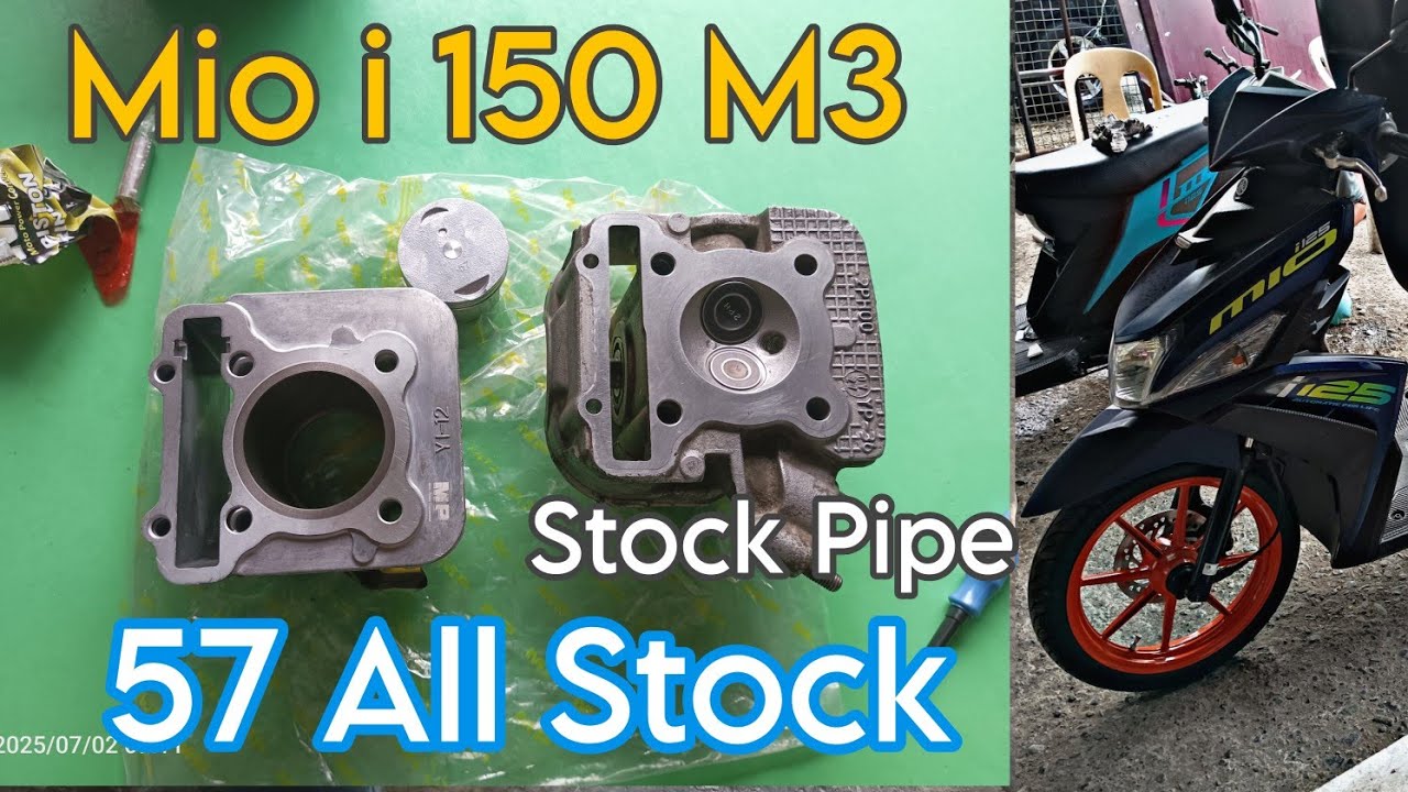 Mio i 125 to 150cc Setup - 57mm All Stock | Di pa nag 59?