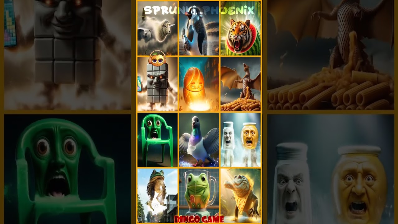 BANH MI RAM RAM X KARKERKAR KURKUR | BINGO GAME (BRAINROT - REAL)🥖🐸 *MIX VERSION* 🧠🍊 