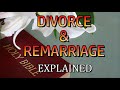 DIVORCE AND REMARRIAGE - ACCORDING TO THE WORD OF GOD - KEITH RISDEN