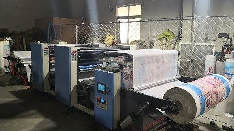 2 color roll to roll nonwoven offset printing machine