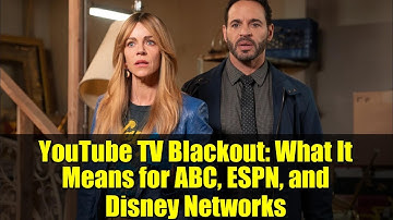 YouTube TV Blackout: What It Means for ABC, ESPN, and Disney Networks