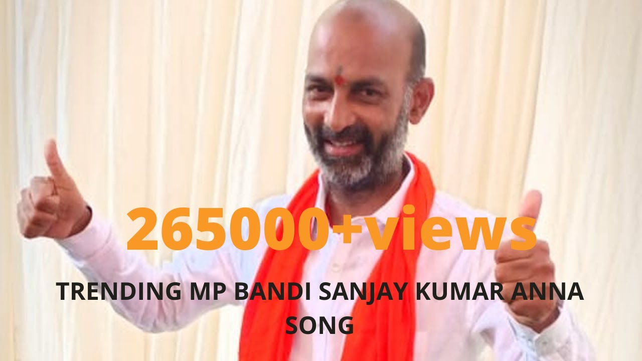 Telangana STATE BJP PRESIDENT Bandi sanjay anna zindabad song  MP karimnagar 