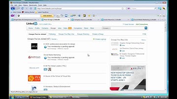 LinkedIn Video Tutorial on Groups by Susan Newman Design Inc