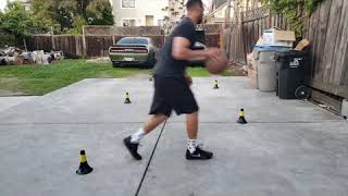 Zig Zag Dribble Drill: Crossover &  Spin