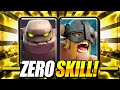 THIS IS TOO EASY!! NEW ELITE BARBS GOLEM DESTROYS EVERYTHING!! Clash Royale Elite Barbarians Deck