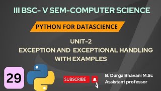 Exception and Exceptional Handling with Examples