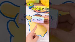 DIY Butter Squishy with Sticky Notes! 🤯🧈#shorts