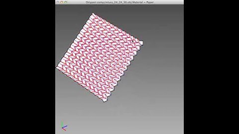 Folding Miura Crease Pattern