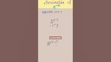 Derivative of exponential function | #shorts #differentiation