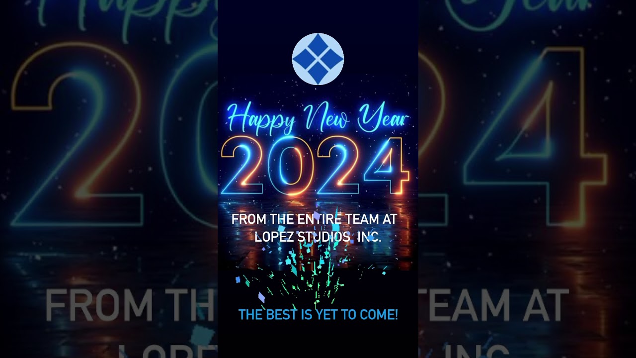Lopez Studios, Inc. HAPPY NEW YEAR from the entire team at LOPEZ! 2024 is already LOOKING GREAT!